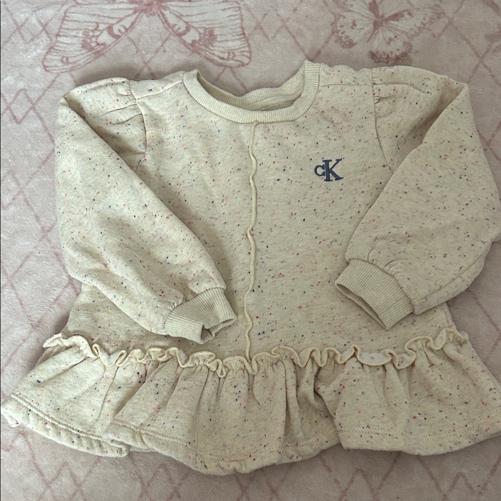Calvin Klein Cream Speckled Sweater